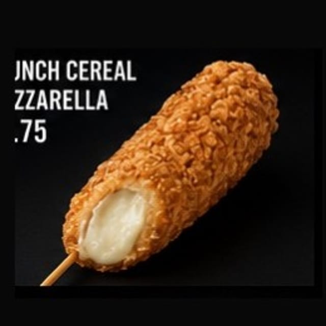 15. Crunch Cereal Mozzarella.