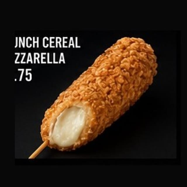 15. Crunch Cereal Mozzarella.